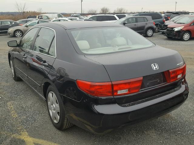 1HGCM66385A046880 - 2005 HONDA ACCORD LX BLACK photo 3