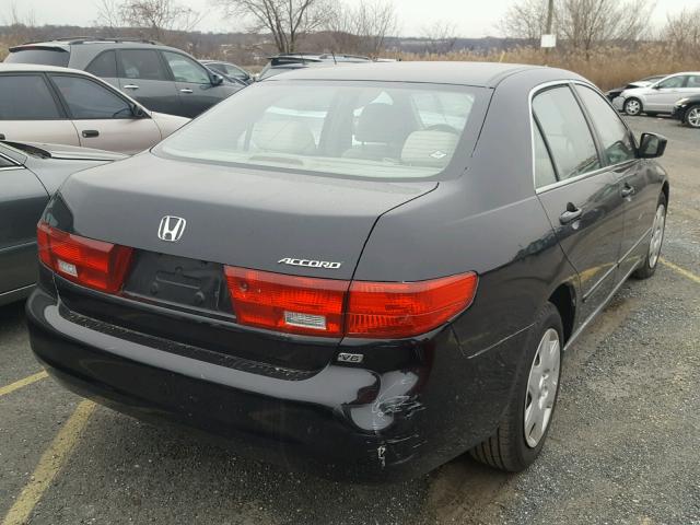 1HGCM66385A046880 - 2005 HONDA ACCORD LX BLACK photo 4