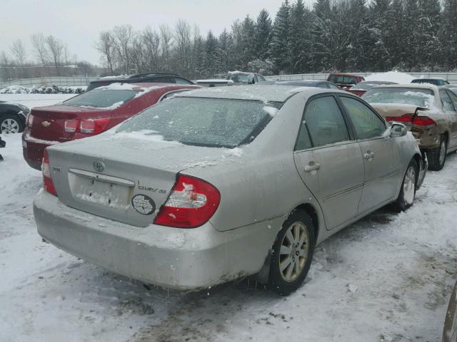 4T1BE30K83U721981 - 2003 TOYOTA CAMRY LE SILVER photo 4