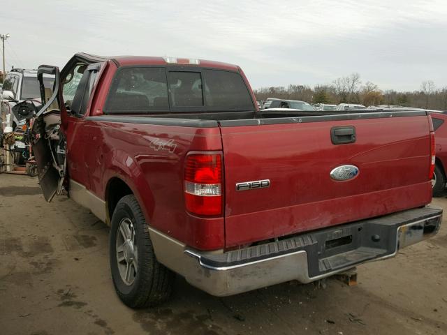 1FTPX14557NA15936 - 2007 FORD F150 RED photo 3