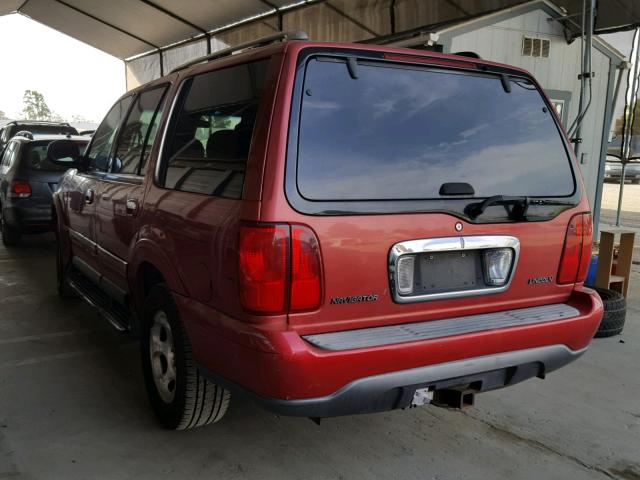 5LMEU27L1WLJ04616 - 1998 LINCOLN NAVIGATOR Czerwony zdjęcie 3