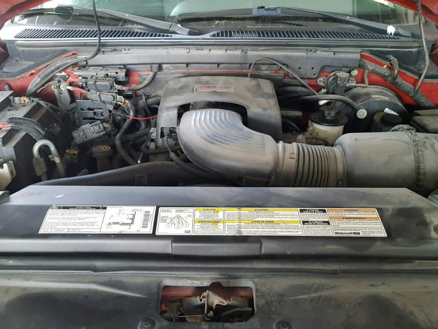 5LMEU27L1WLJ04616 - 1998 LINCOLN NAVIGATOR Czerwony zdjęcie 7