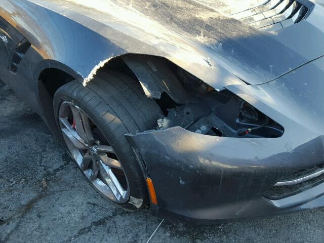 1G1YM2D73E5100719 - 2014 CHEVROLET CORVETTE S GRAY photo 10