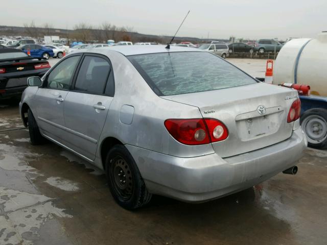 1NXBR32E95Z446099 - 2005 TOYOTA COROLLA CE SILVER photo 3