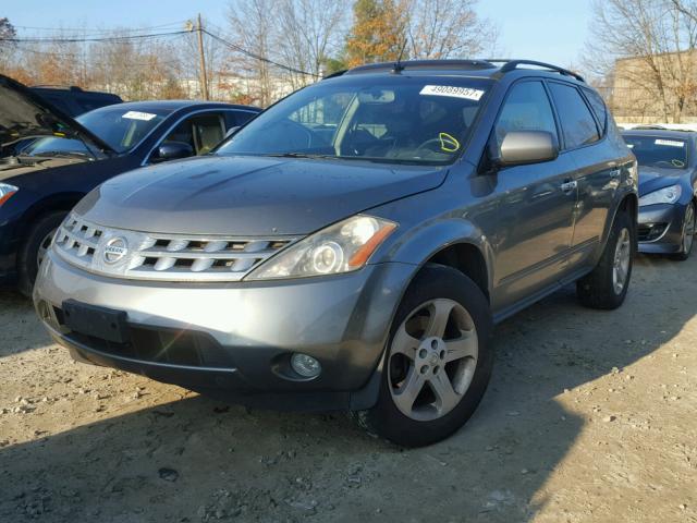 JN8AZ08W95W442626 - 2005 NISSAN MURANO SL GRAY photo 2