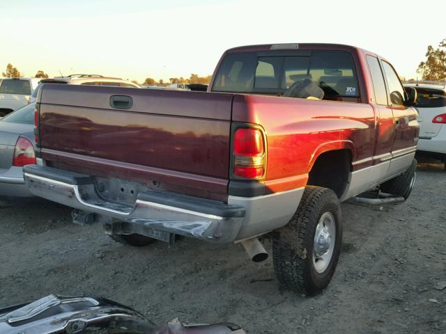 3B7KF23601G811345 - 2001 DODGE RAM 2500 MAROON photo 4