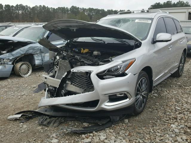 5N1DL0MN9HC545635 - 2017 INFINITI QX60 SILVER photo 2