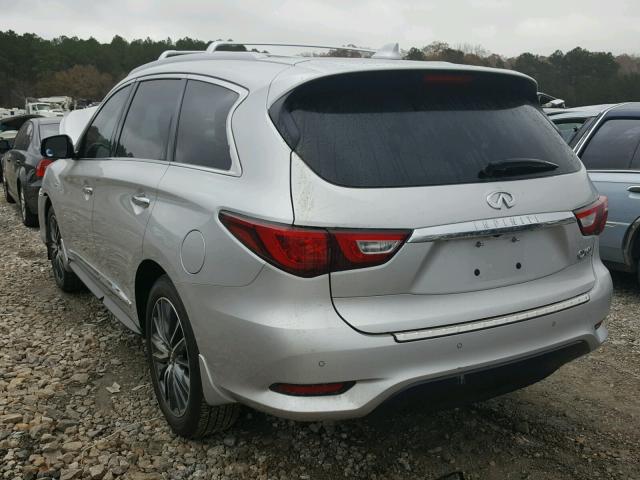 5N1DL0MN9HC545635 - 2017 INFINITI QX60 SILVER photo 3