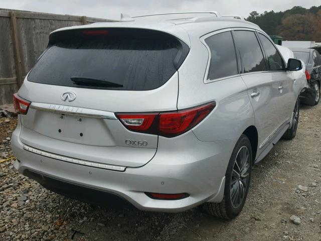 5N1DL0MN9HC545635 - 2017 INFINITI QX60 SILVER photo 4