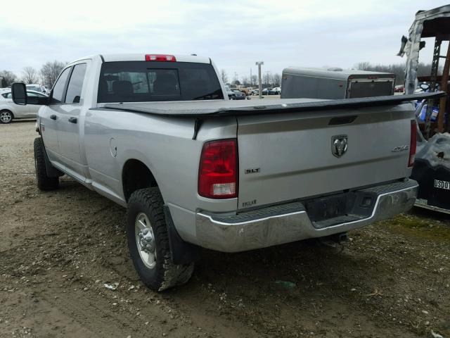 3D7UT2CL5AG104559 - 2010 DODGE RAM 2500 SILVER photo 3