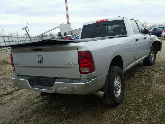 3D7UT2CL5AG104559 - 2010 DODGE RAM 2500 SILVER photo 4