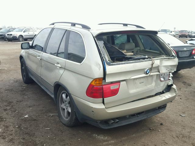 WBAFB33511LH22980 - 2001 BMW X5 4.4I BEIGE photo 3