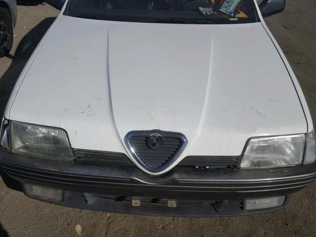 ZAREA33A7M6208720 - 1991 ALFA ROMEO 164 WHITE photo 7