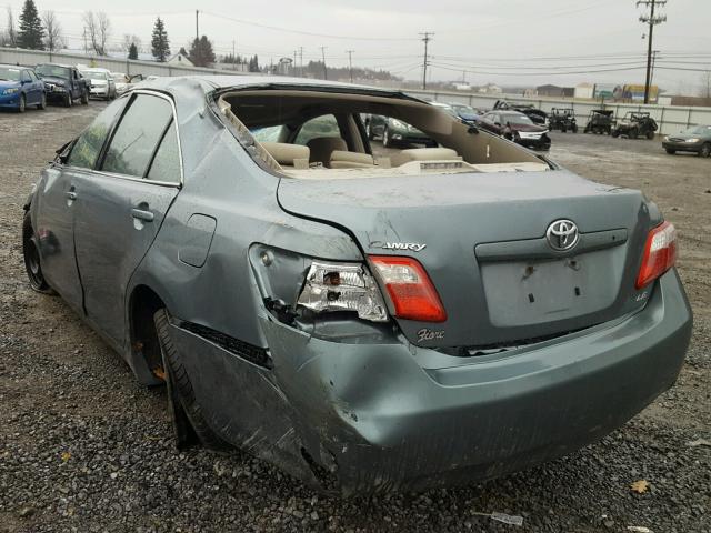 4T1BE46K59U863890 - 2009 TOYOTA CAMRY BASE GREEN photo 3