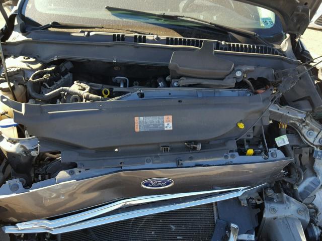 1FA6P0H78E5379790 - 2014 FORD FUSION SE GRAY photo 7