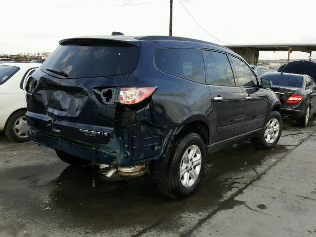 1GNKRFED1GJ285347 - 2016 CHEVROLET TRAVERSE L BLUE photo 4