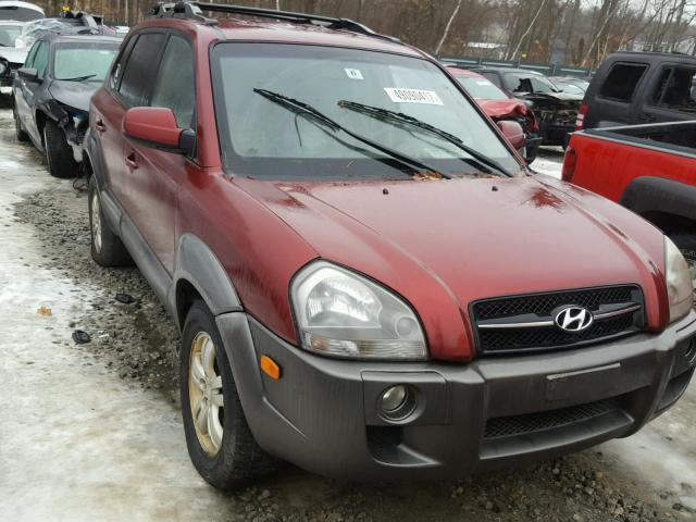 KM8JN72D36U360648 - 2006 HYUNDAI TUCSON GLS RED photo 1