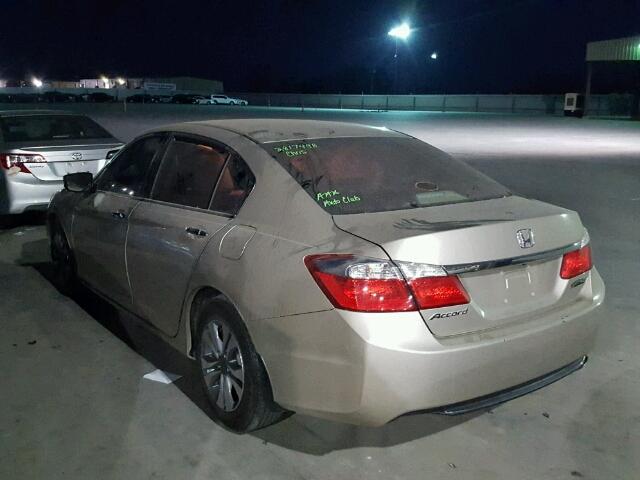 1HGCR2F33FA156862 - 2015 HONDA ACCORD LX BEIGE photo 3