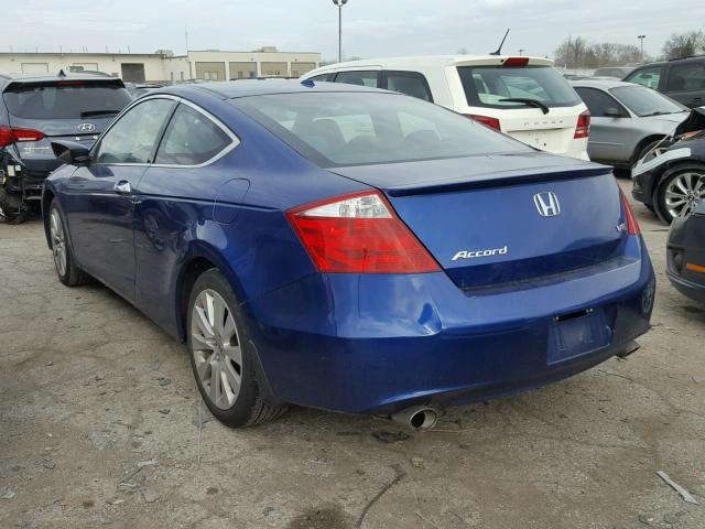 1HGCS22818A009741 - 2008 HONDA ACCORD EXL BLUE photo 3