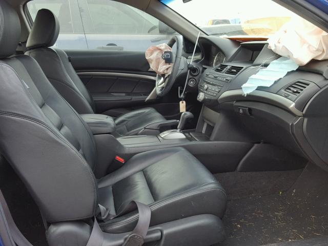 1HGCS22818A009741 - 2008 HONDA ACCORD EXL BLUE photo 5