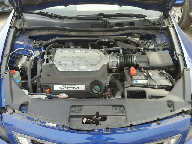 1HGCS22818A009741 - 2008 HONDA ACCORD EXL BLUE photo 7