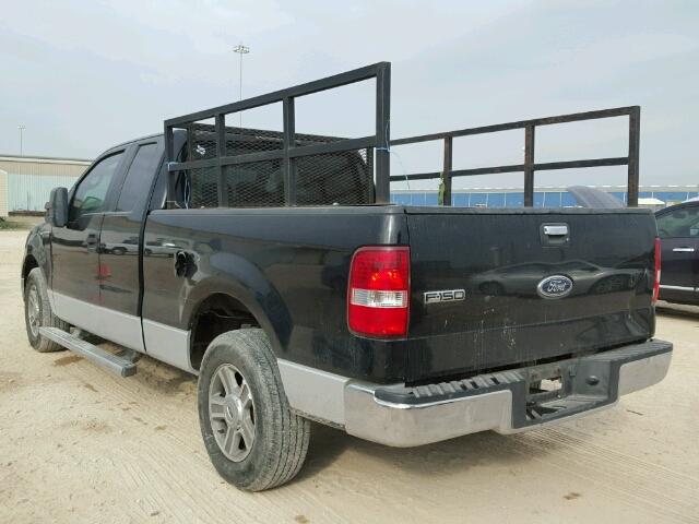 1FTRX12W05NB47519 - 2005 FORD F150 BLACK photo 3