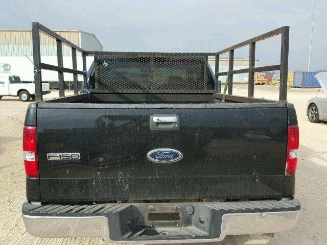 1FTRX12W05NB47519 - 2005 FORD F150 BLACK photo 9