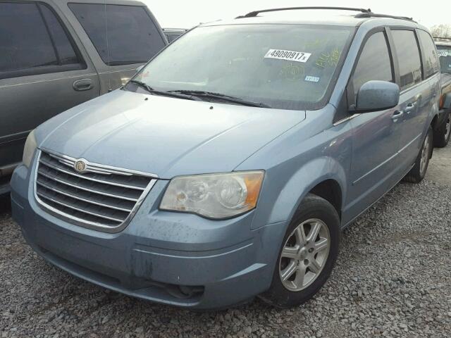 2A8HR54P58R629616 - 2008 CHRYSLER TOWN & COU BLUE photo 2