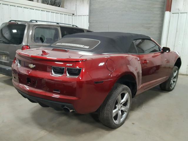 2G1FK3DJ4B9185244 - 2011 CHEVROLET CAMARO 2SS RED photo 4