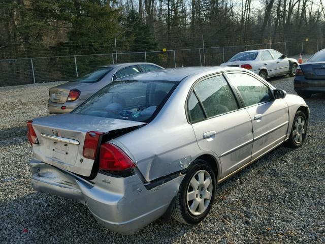 1HGES26741L054757 - 2001 HONDA CIVIC EX SILVER photo 4