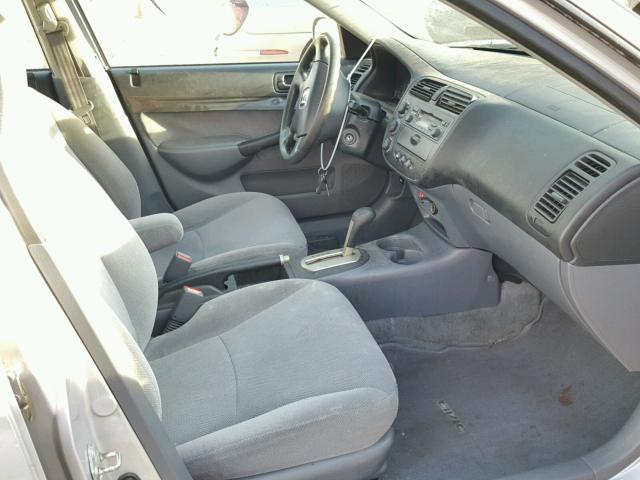 1HGES26741L054757 - 2001 HONDA CIVIC EX SILVER photo 5