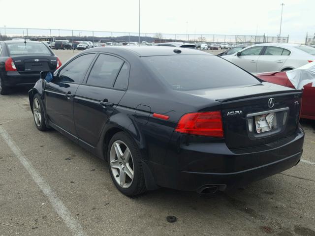 19UUA66275A063349 - 2005 ACURA TL BLACK photo 3