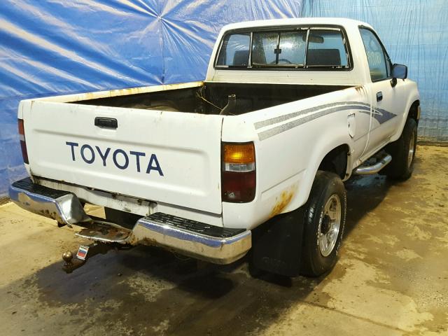 4TARN01P9PZ087662 - 1993 TOYOTA PICKUP 1/2 WHITE photo 4