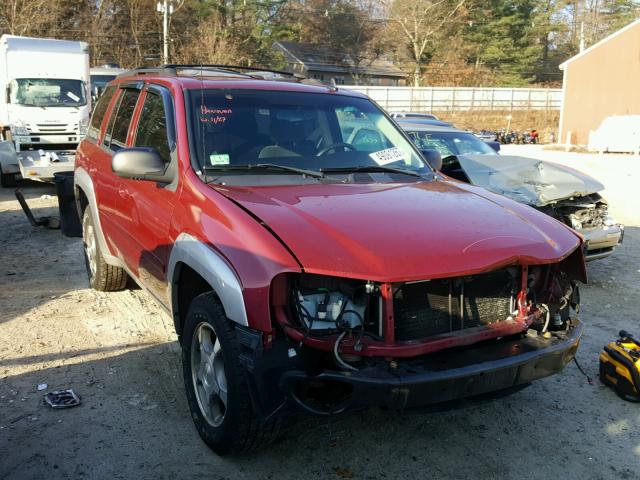 1GNDT13S382182229 - 2008 CHEVROLET TRAILBLAZE BURGUNDY photo 1