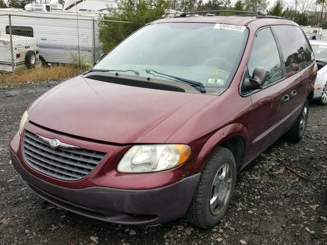 1C4GJ25372B742218 - 2002 CHRYSLER VOYAGER BURGUNDY photo 2