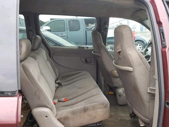 1C4GJ25372B742218 - 2002 CHRYSLER VOYAGER BURGUNDY photo 6