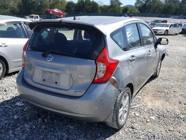 3N1CE2CP7EL419429 - 2014 NISSAN VERSA NOTE GRAY photo 4