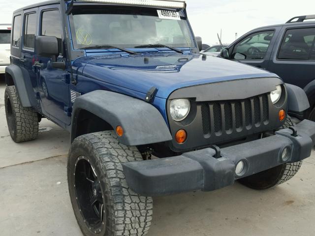 1J4BA3H17AL119873 - 2010 JEEP WRANGLER U BLUE photo 1