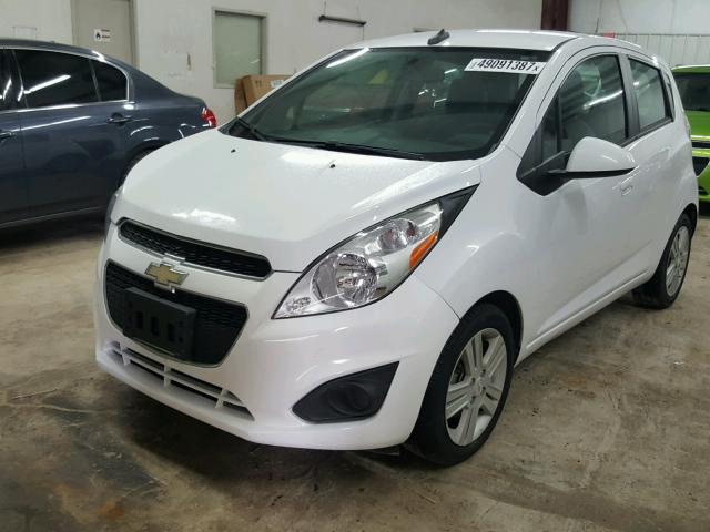 KL8CD6S91EC540424 - 2014 CHEVROLET SPARK 1LT WHITE photo 2