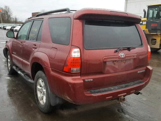 JTEBU14R578097571 - 2007 TOYOTA 4RUNNER SR RED photo 3