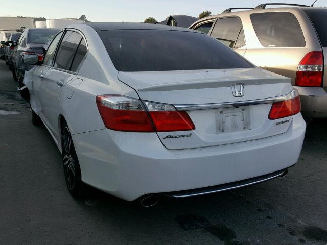 1HGCR2F52FA226689 - 2015 HONDA ACCORD SPO WHITE photo 3