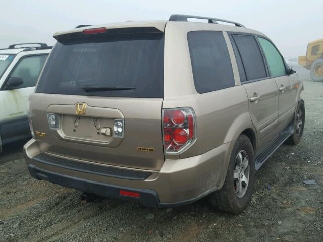 5FNYF18736B018074 - 2006 HONDA PILOT EX TAN photo 4