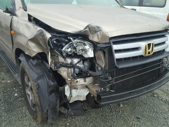 5FNYF18736B018074 - 2006 HONDA PILOT EX TAN photo 9