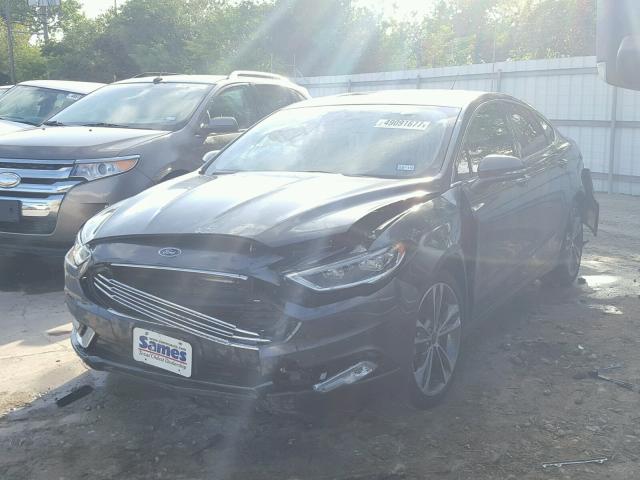 3FA6P0K91HR283589 - 2017 FORD FUSION TIT CHARCOAL photo 2