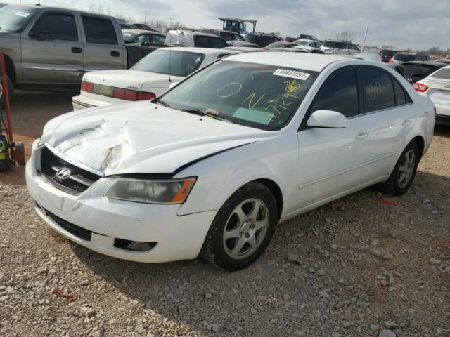 5NPEU46F86H117124 - 2006 HYUNDAI SONATA GLS WHITE photo 2