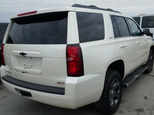 1GNSKBKC9FR679459 - 2015 CHEVROLET TAHOE K150 WHITE photo 4