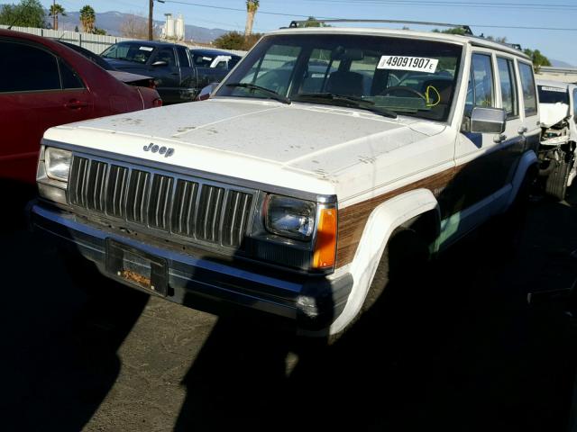 1J4FN78L6KL434311 - 1989 JEEP WAGONEER L WHITE photo 2