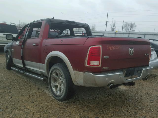 1C6RR7NM7FS679724 - 2015 RAM 1500 LARAM MAROON photo 3