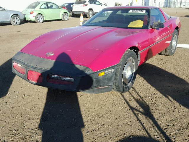 1G1AY0786E5134331 - 1984 CHEVROLET CORVETTE RED photo 2