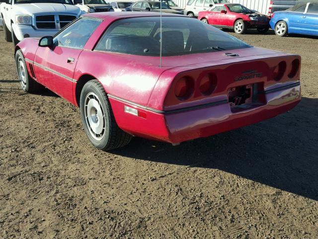 1G1AY0786E5134331 - 1984 CHEVROLET CORVETTE RED photo 3